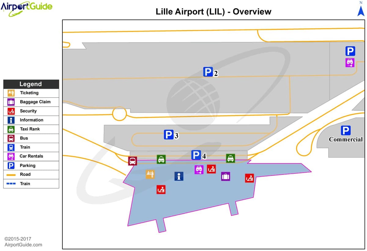 mapa Lil aerodrom
