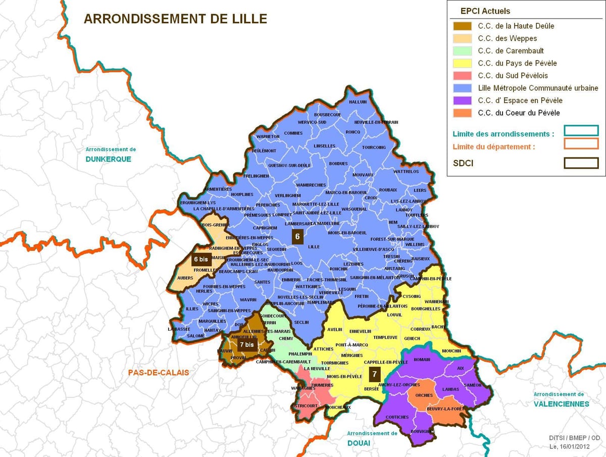 mapa Lil okrug