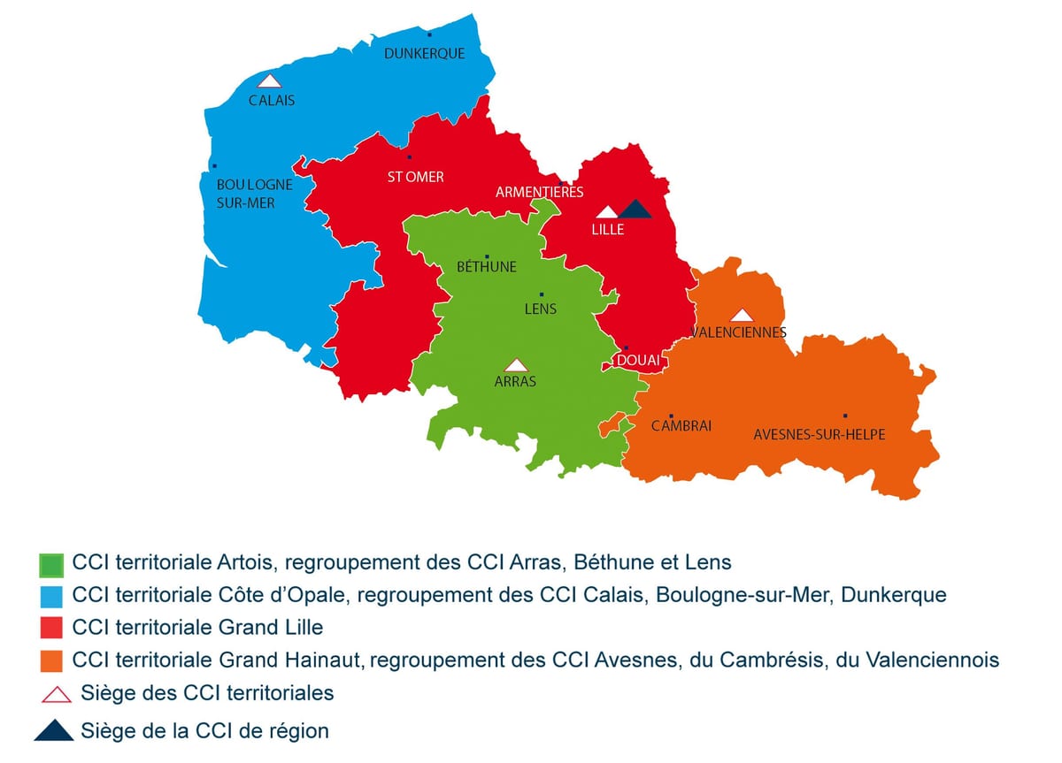 mapi francuske Lil regionu
