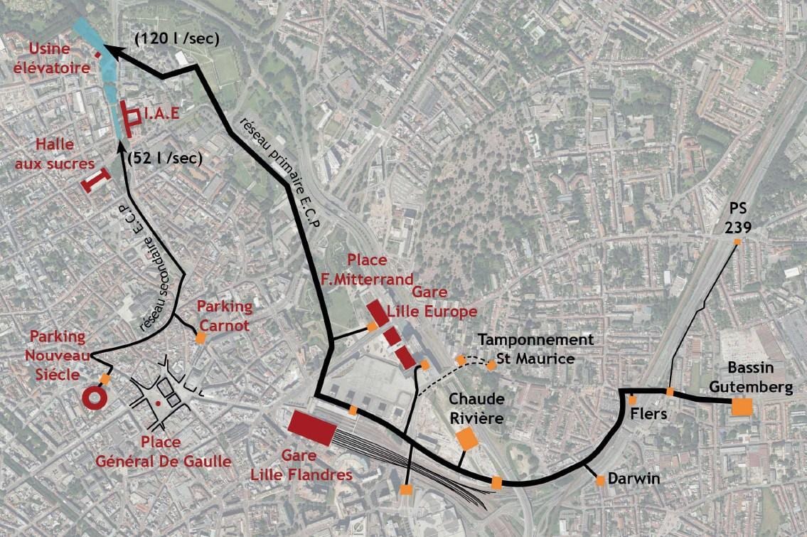 mapa Lil čamac