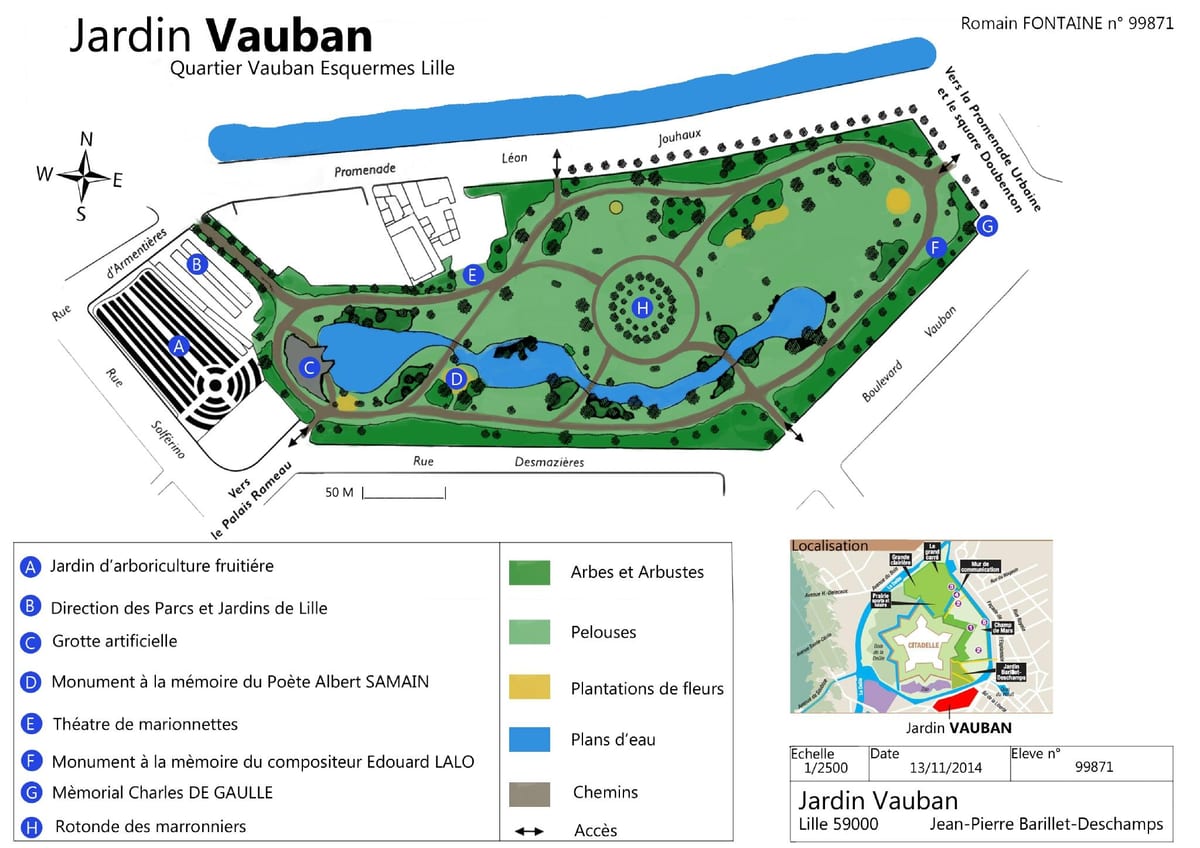 mapa Lil vrt