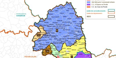 Mapa Lil okrug