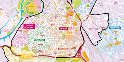 Mapa Lil predgrađu