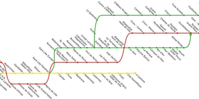 Mapa Lil tramvaj